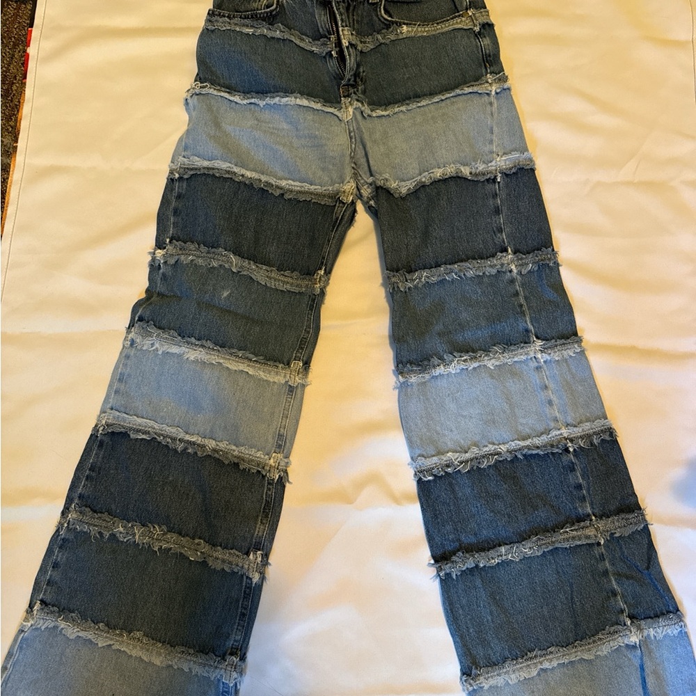 Patchwork Denim Women's Jeans